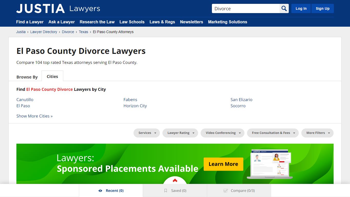 El Paso County Divorce Lawyers | Compare Top Rated Texas Attorneys - Justia